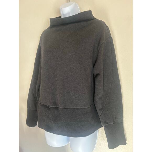 Woman's Nike Dri-Fit Size Large Cropped Long Sleeve Running Pull Over TurtleNeck - Picture 1 of 12